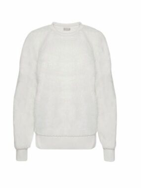 Summer & Rose Oversized Sherpa Pullover: Size S/M Cream